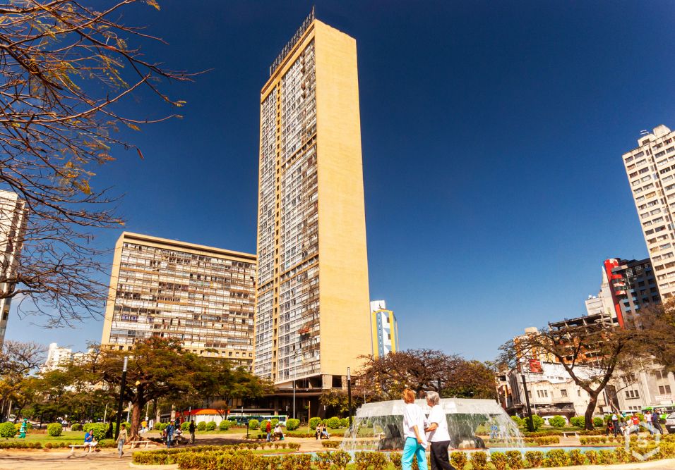 Vista do Edifício JK, construção icônica de Belo Horizonte (MG)