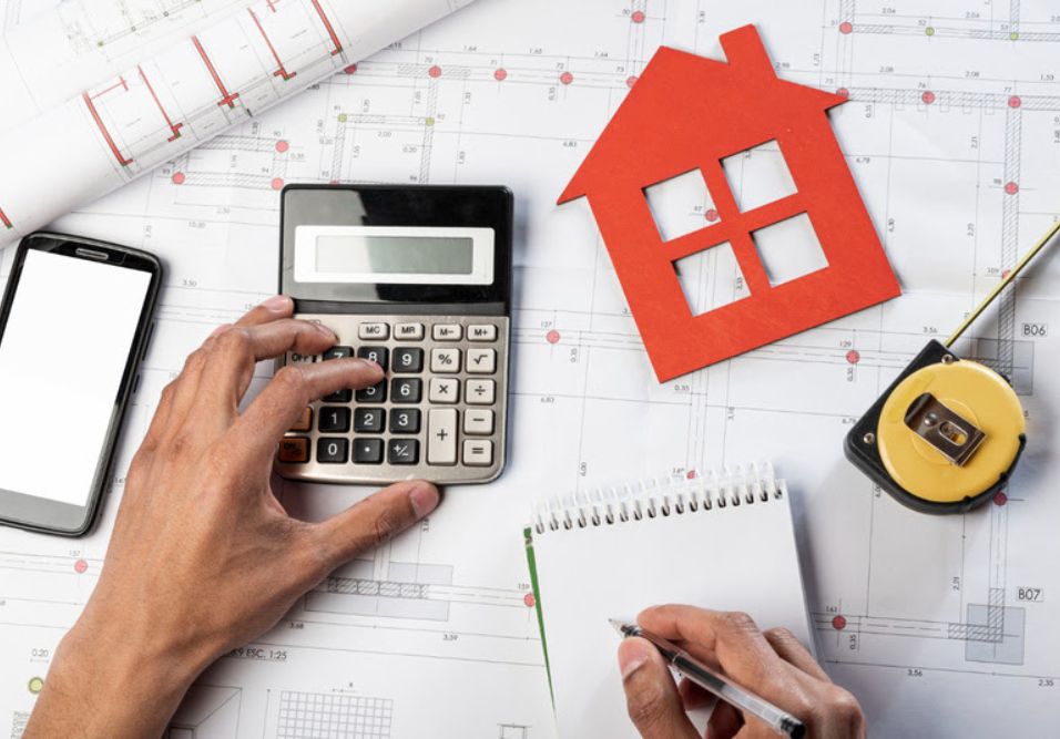 Calculadora e papéis