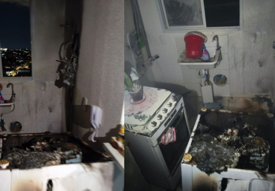 Apartamento incendiado