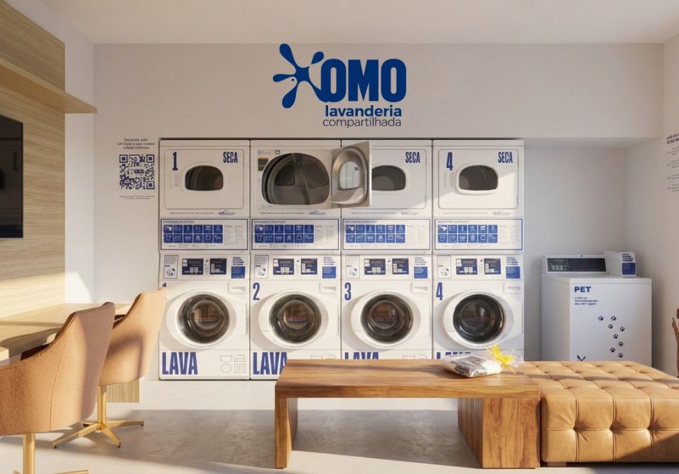 Imagem lavanderia condominial 