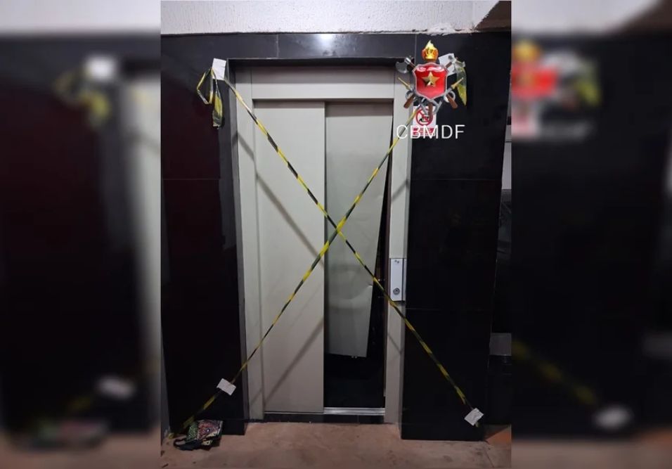 Elevador cai 5 andares com 8 pessoas após sobrecarga