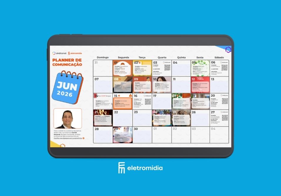 Planner de junho ajuda síndicos na comunicação do condomínio 